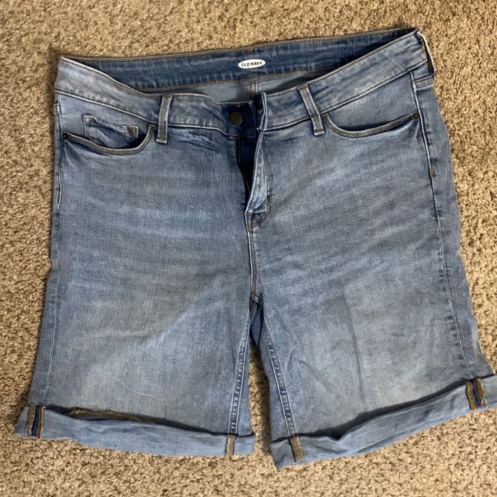Denim Bermuda Shorts